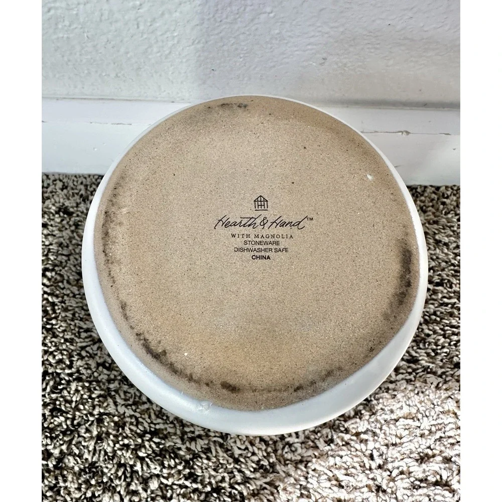 Hearth and Hand with Magnolia Cream Stoneware Utensils Holder/Canister/Crock
